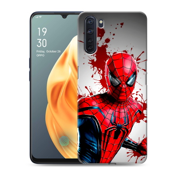 Силиконовый чехол на OPPO A91 с принтом Spiderman Человек паук Силиконовый чехол на OPPO A91 с принтом Spiderman Человек паук