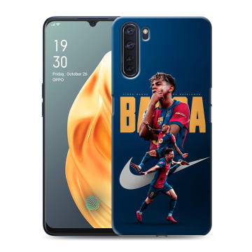 Силиконовый чехол на OPPO A91 с принтом Барселона Barca Yamal Силиконовый чехол на OPPO A91 с принтом Барселона Barca Yamal