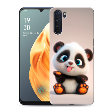Силиконовый чехол на OPPO A91 с принтом милая панда Силиконовый чехол на OPPO A91 с принтом милая панда
