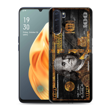 Силиконовый чехол на OPPO A91 с принтом Доллар деньги Силиконовый чехол на OPPO A91 с принтом Доллар деньги