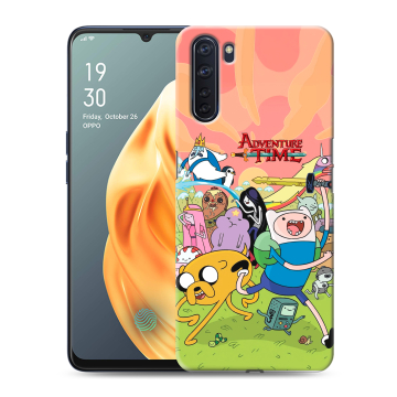 Силиконовый чехол на OPPO A91 с принтом Adventure time Время приключений Силиконовый чехол на OPPO A91 с принтом Adventure time Время приключений