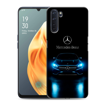 Силиконовый чехол на OPPO A91 с принтом Mercedes Мерседес