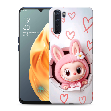 Силиконовый чехол на OPPO A91 с принтом Labubu Лабубу