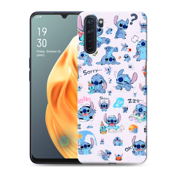Силиконовый чехол на OPPO A91 с принтом Лило и Стич