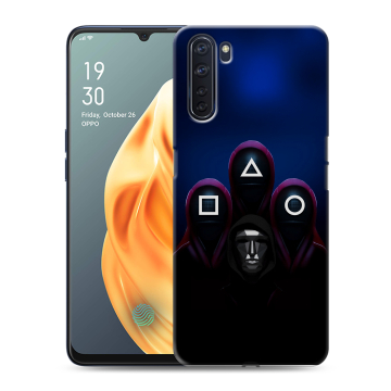 Силиконовый чехол на OPPO A91 с принтом Игра Кальмара Силиконовый чехол на OPPO A91 с принтом Игра Кальмара