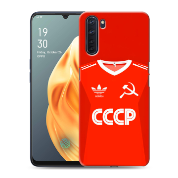 Силиконовый чехол на OPPO A91 с принтом Флаг Герб СССР Силиконовый чехол на OPPO A91 с принтом Флаг Герб СССР
