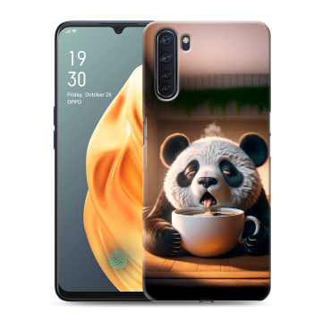 Силиконовый чехол на OPPO A91 с принтом смешная панда Силиконовый чехол на OPPO A91 с принтом смешная панда