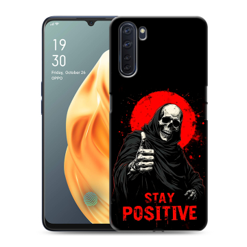 Силиконовый чехол на OPPO A91 с принтом смешной скелет Силиконовый чехол на OPPO A91 с принтом смешной скелет