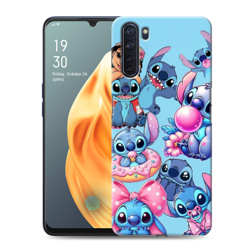 Силиконовый чехол на OPPO A91 с принтом Лило и Стич