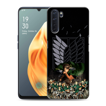 Силиконовый чехол на OPPO A91 с принтом Атака титанов Силиконовый чехол на OPPO A91 с принтом Атака титанов