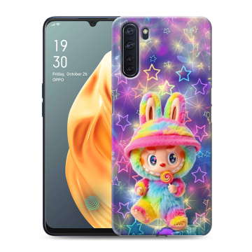 Силиконовый чехол на OPPO A91 с принтом Labubu Лабубу