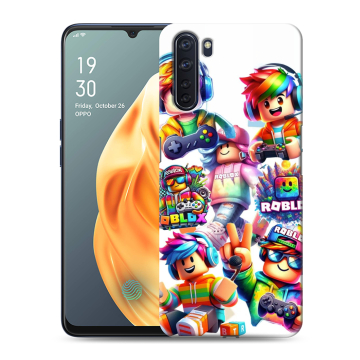 Силиконовый чехол на OPPO A91 с принтом Roblox Роблокс Силиконовый чехол на OPPO A91 с принтом Roblox Роблокс