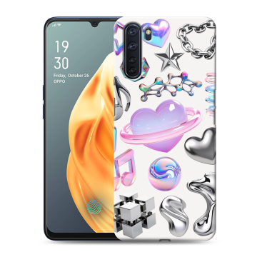 Силиконовый чехол на OPPO A91 с принтом Y2K Силиконовый чехол на OPPO A91 с принтом Y2K