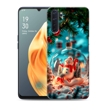 Силиконовый чехол на OPPO A91 с принтом Новый год Силиконовый чехол на OPPO A91 с принтом Новый год