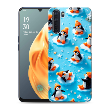 Силиконовый чехол на OPPO A91 с принтом Новый год Силиконовый чехол на OPPO A91 с принтом Новый год