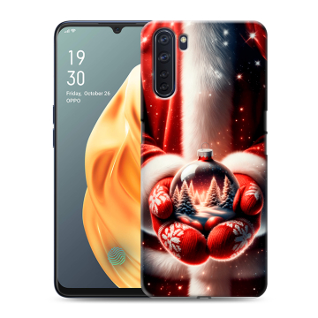 Силиконовый чехол на OPPO A91 с принтом Новый год Силиконовый чехол на OPPO A91 с принтом Новый год