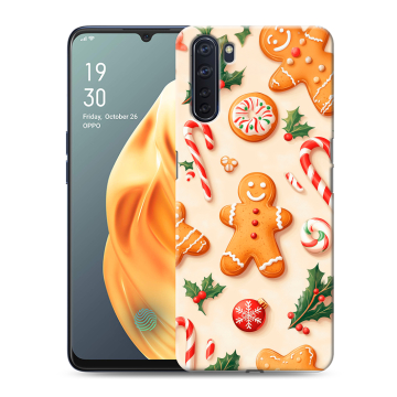 Силиконовый чехол на OPPO A91 с принтом Новый год Силиконовый чехол на OPPO A91 с принтом Новый год
