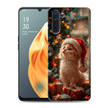 Силиконовый чехол на OPPO A91 с принтом Новый год Силиконовый чехол на OPPO A91 с принтом Новый год