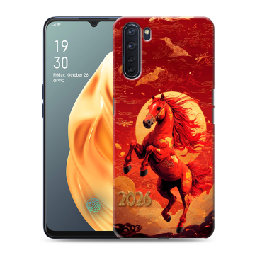 Силиконовый чехол на OPPO A91 с принтом Новый год Силиконовый чехол на OPPO A91 с принтом Новый год