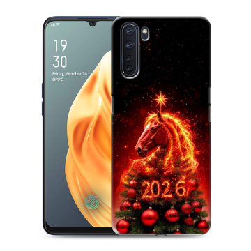 Силиконовый чехол на OPPO A91 с принтом Новый год Силиконовый чехол на OPPO A91 с принтом Новый год
