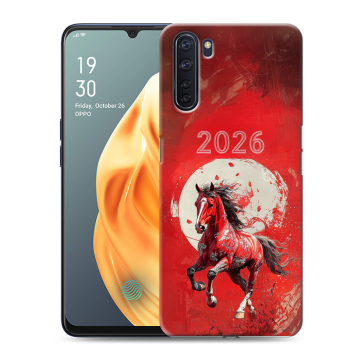 Силиконовый чехол на OPPO A91 с принтом Новый год Силиконовый чехол на OPPO A91 с принтом Новый год