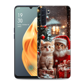 Силиконовый чехол на OPPO A91 с принтом Новый год Силиконовый чехол на OPPO A91 с принтом Новый год