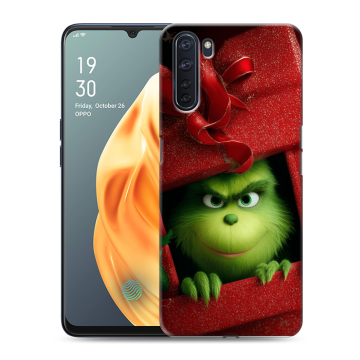 Силиконовый чехол на OPPO A91 с принтом Новый год Силиконовый чехол на OPPO A91 с принтом Новый год