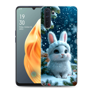 Силиконовый чехол на OPPO A91 с принтом Новый год Силиконовый чехол на OPPO A91 с принтом Новый год