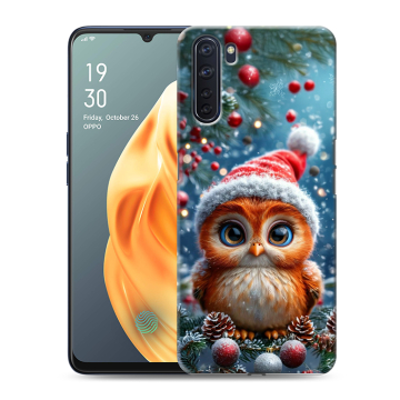 Силиконовый чехол на OPPO A91 с принтом Новый год