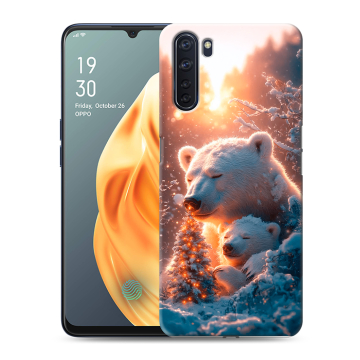 Силиконовый чехол на OPPO A91 с принтом Новый год
