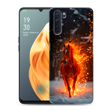 Силиконовый чехол на OPPO A91 с принтом Новый год