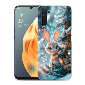 Силиконовый чехол на OPPO A91 с принтом Новый год