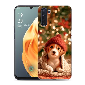Силиконовый чехол на OPPO A91 с принтом Новый год