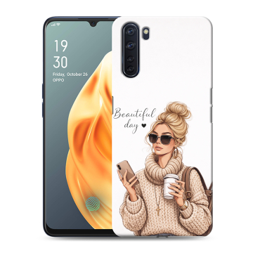 Силиконовый чехол на OPPO A91 с принтом женский Силиконовый чехол на OPPO A91 с принтом женский