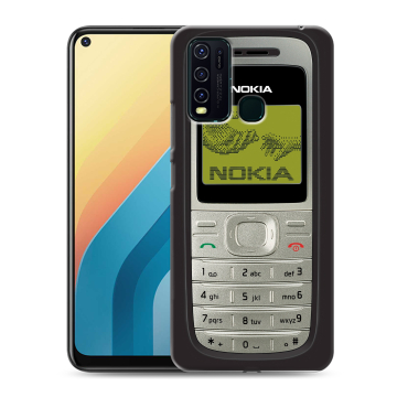 Силиконовый противоударный чехол на Vivo Y30 с принтом Ретро Нокия