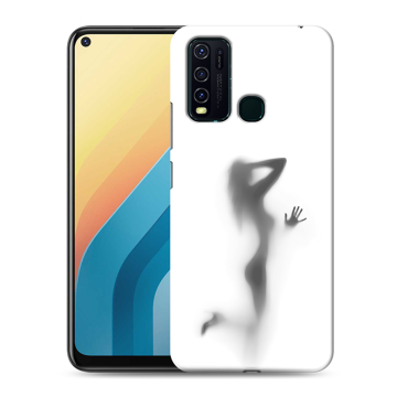 Силиконовый противоударный чехол на Vivo Y30 с принтом Силуэт