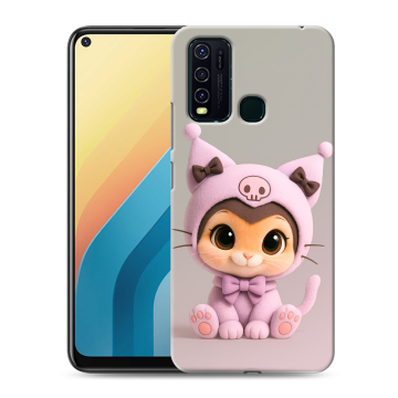 Силиконовый противоударный чехол на Vivo Y30 с принтом Куроми Kuromi 