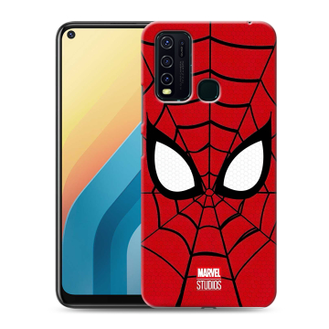 Силиконовый противоударный чехол на Vivo Y30 с принтом человек паук spiderman Силиконовый противоударный чехол на Vivo Y30 с принтом человек паук spiderman