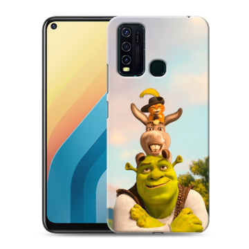 Силиконовый противоударный чехол на Vivo Y30 с принтом Шрек Shrek Силиконовый противоударный чехол на Vivo Y30 с принтом Шрек Shrek