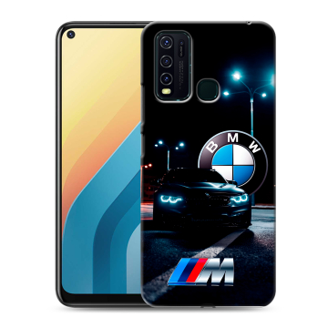 Силиконовый противоударный чехол на Vivo Y30 с принтом БМВ BMW Силиконовый противоударный чехол на Vivo Y30 с принтом БМВ BMW