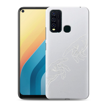 Силиконовый противоударный чехол на Vivo Y30 с принтом Сотворение мира Силиконовый противоударный чехол на Vivo Y30 с принтом Сотворение мира