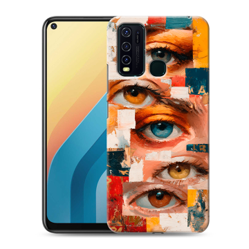 Силиконовый противоударный чехол на Vivo Y30 с принтом Модный принт Силиконовый противоударный чехол на Vivo Y30 с принтом Модный принт