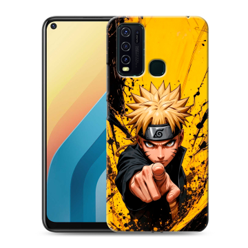 Силиконовый противоударный чехол на Vivo Y30 с принтом Naruto Наруто