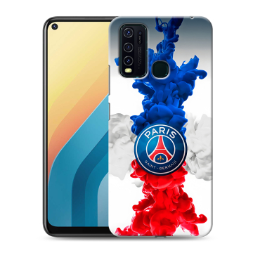 Силиконовый противоударный чехол на Vivo Y30 с принтом PSG ПСЖ Силиконовый противоударный чехол на Vivo Y30 с принтом PSG ПСЖ