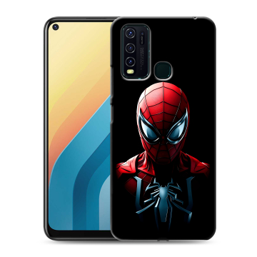 Силиконовый противоударный чехол на Vivo Y30 с принтом Spiderman Человек паук