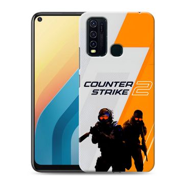 Силиконовый противоударный чехол на Vivo Y30 с принтом Counter Strike