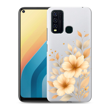 Силиконовый противоударный чехол на Vivo Y30 с принтом для девушки Силиконовый противоударный чехол на Vivo Y30 с принтом для девушки