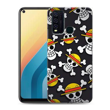 Силиконовый противоударный чехол на Vivo Y30 с принтом One Piece Ван Пис Силиконовый противоударный чехол на Vivo Y30 с принтом One Piece Ван Пис