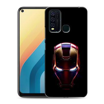 Силиконовый противоударный чехол на Vivo Y30 с принтом IronMan Железный человек