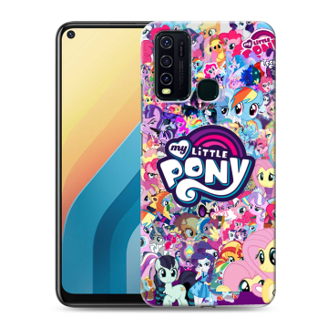 Силиконовый противоударный чехол на Vivo Y30 с принтом My little pony Дружба чудо